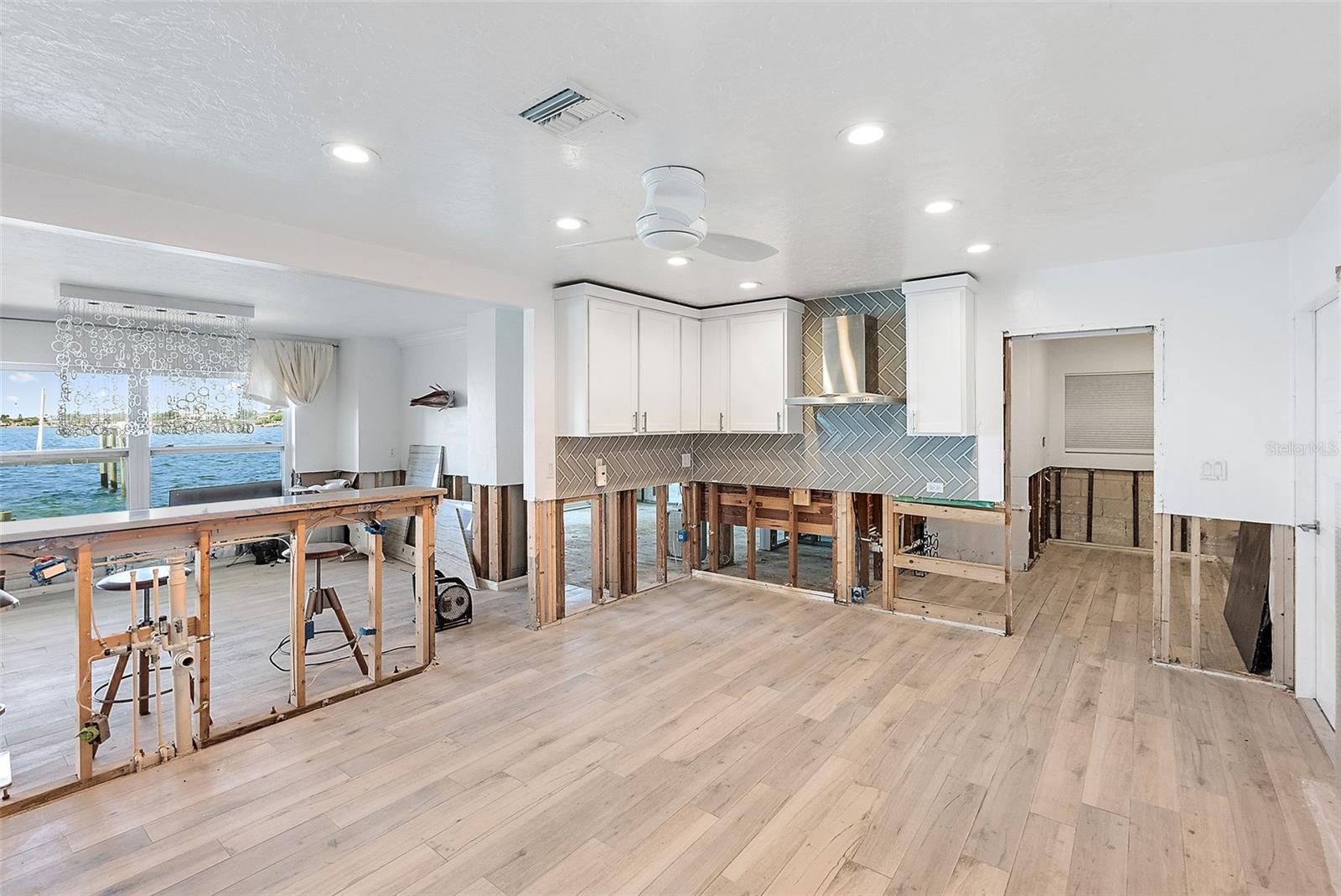 Kitchen / Dining w/ Water Views