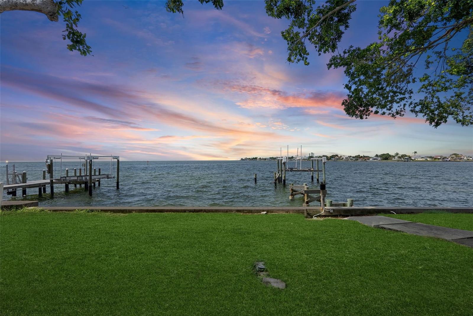 Twilight backyard view!