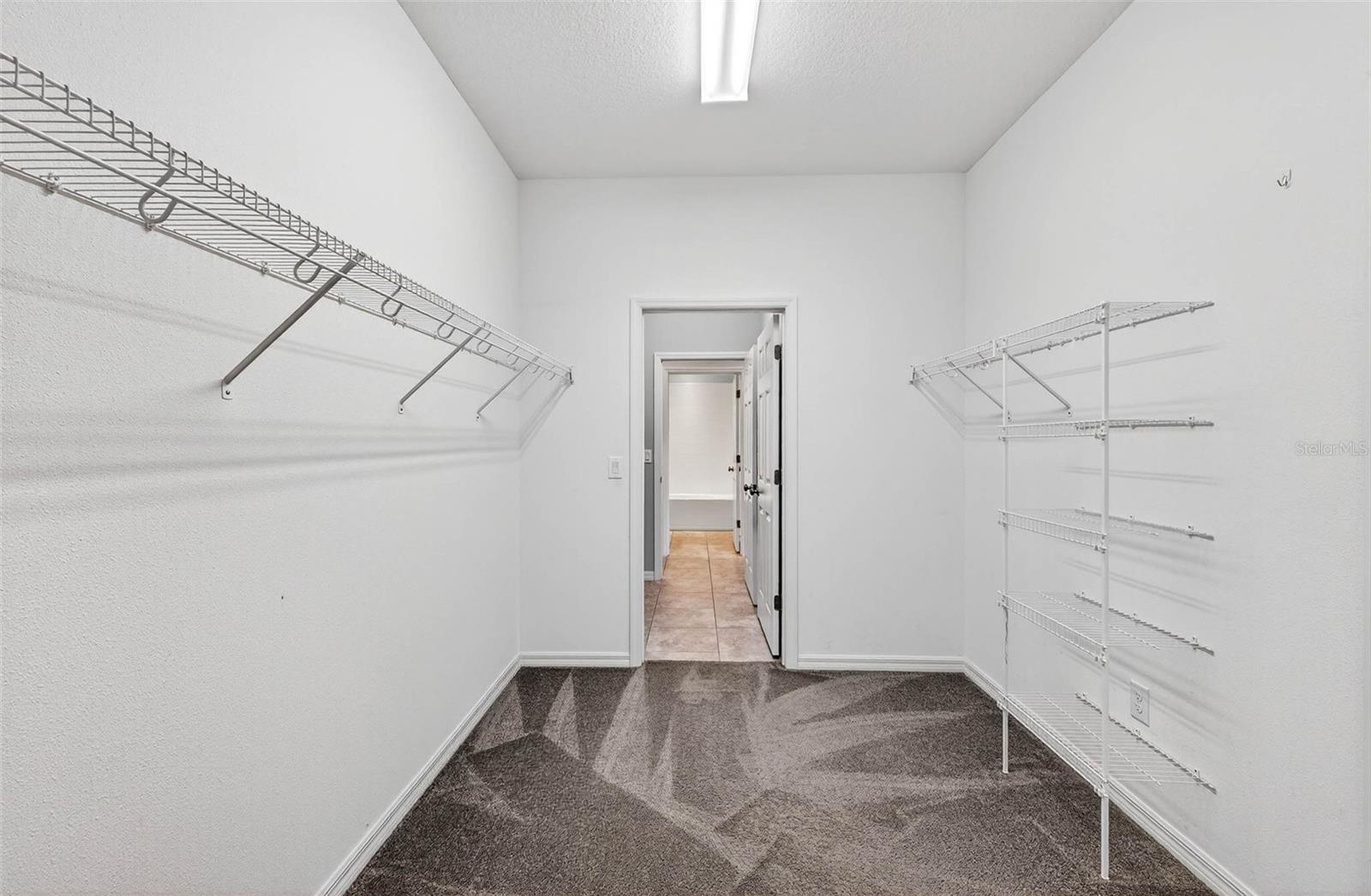 HUGE walk in closet!