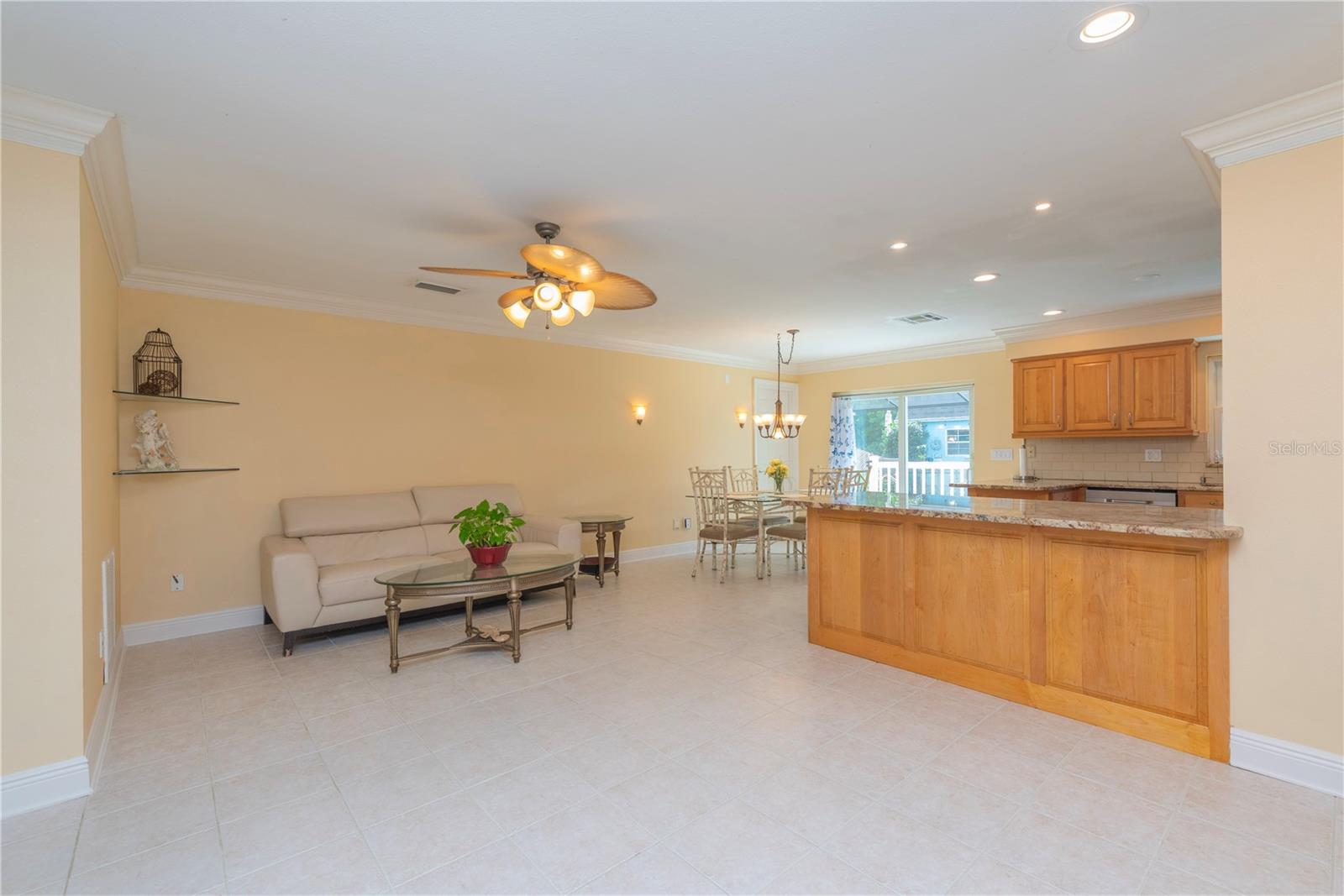 Open floor plan.