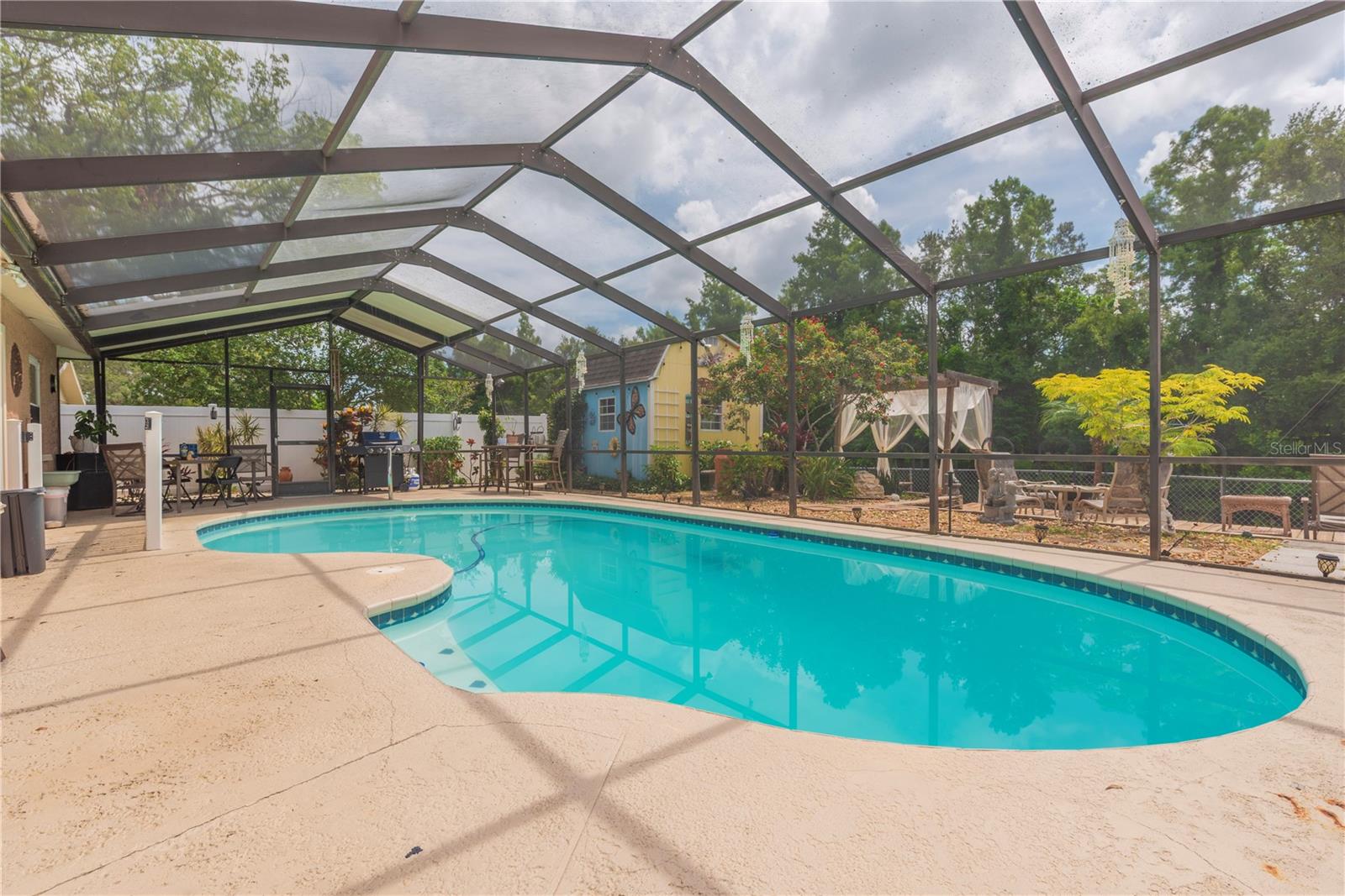 Screened pool lanai.
