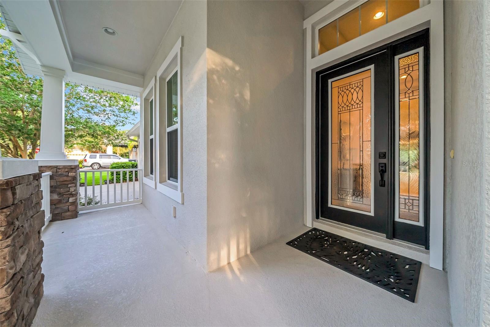 Welcoming front porch