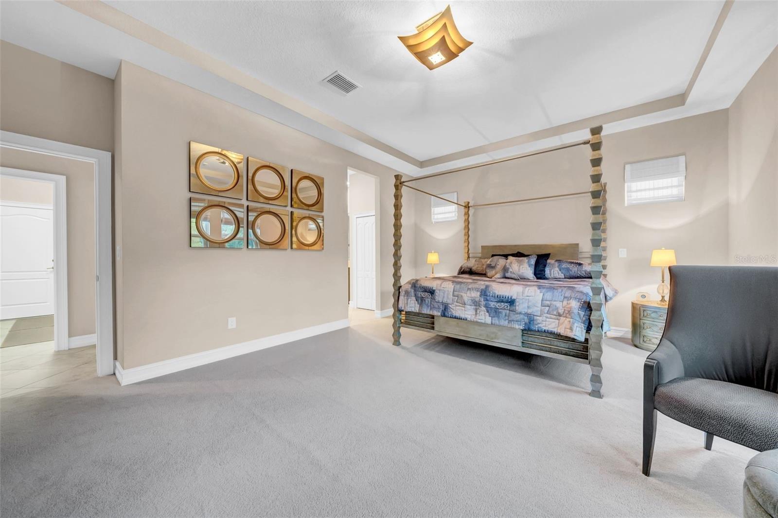 Oversized primary bedroom