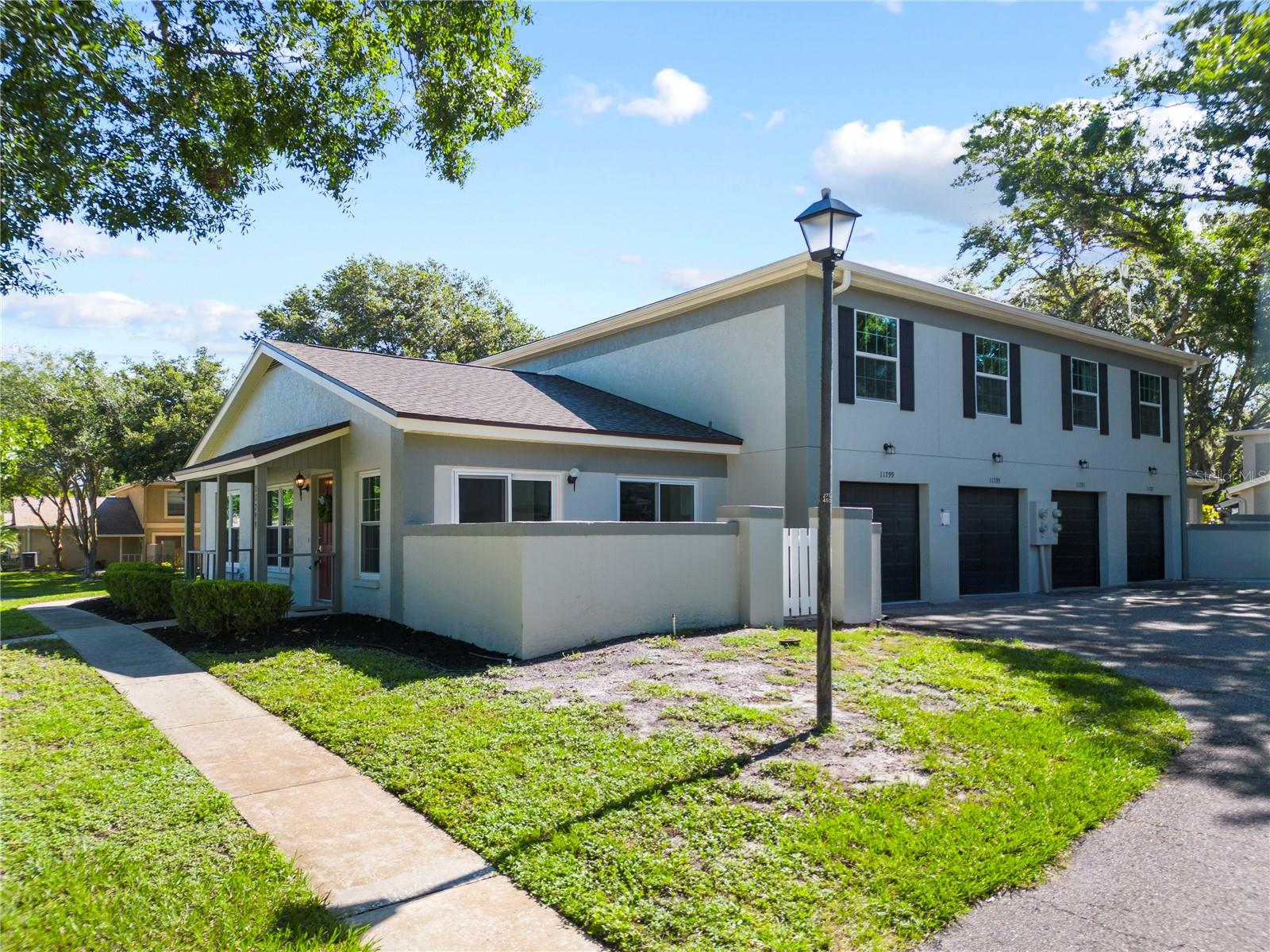 End Unit with Patio & 1 Car Garage