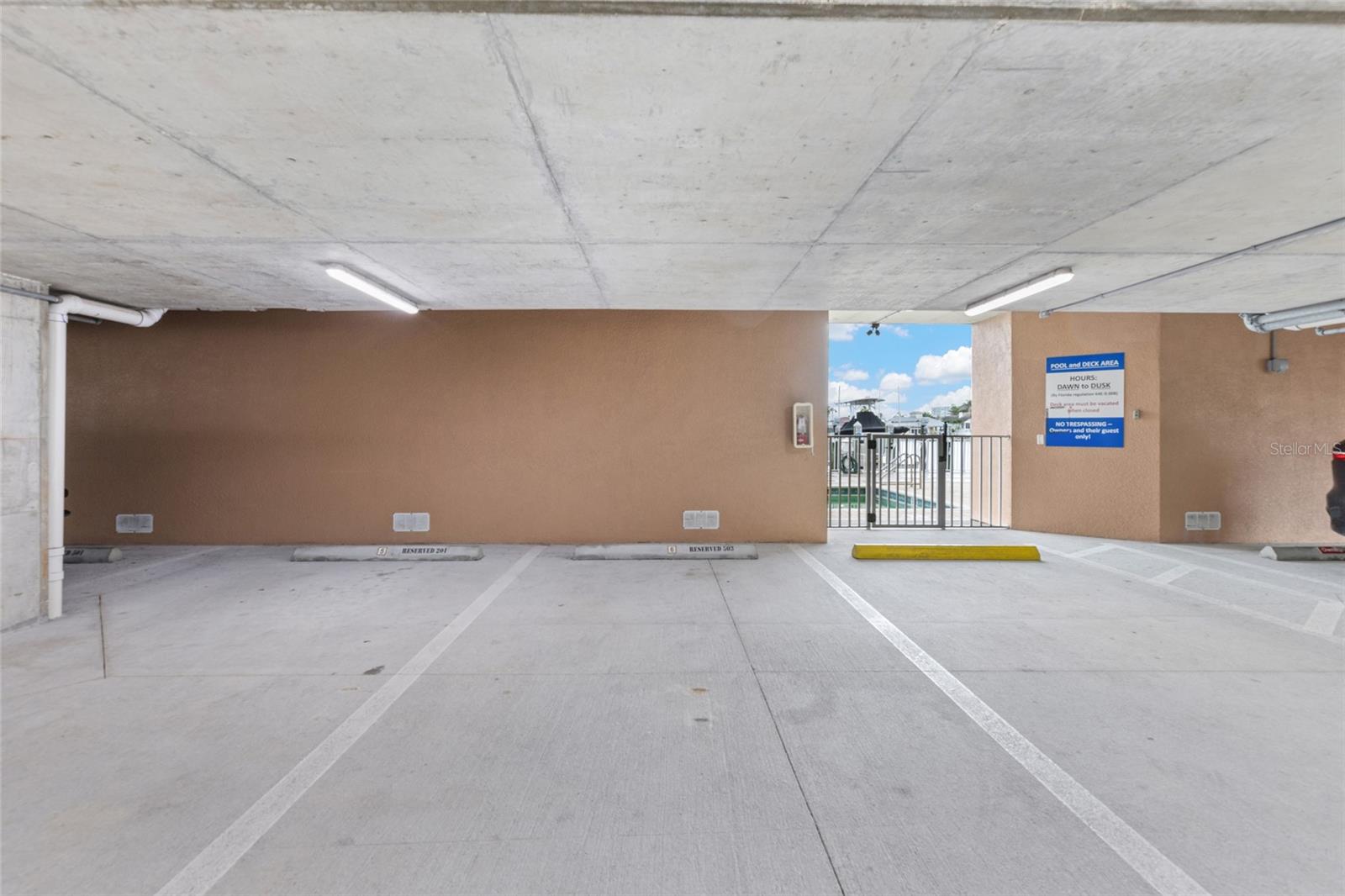 Assigned covered parking