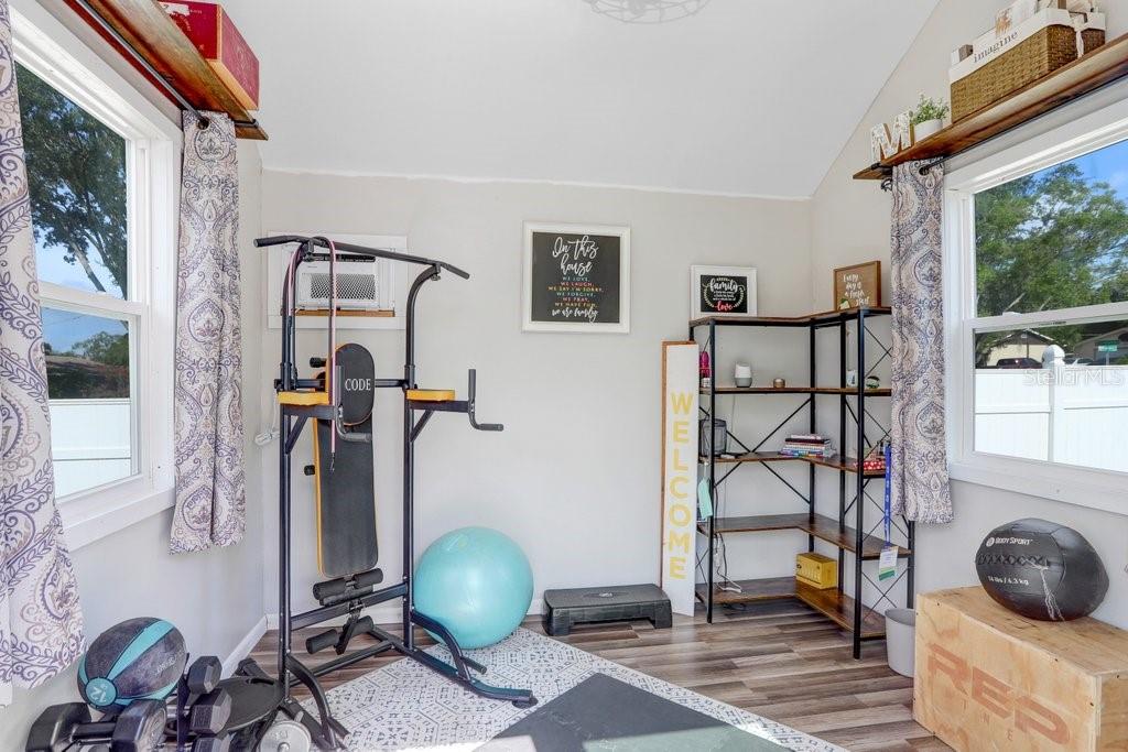 Inside the "She Shed"