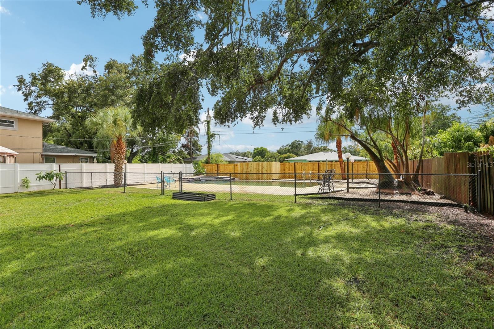 Backyard and pool