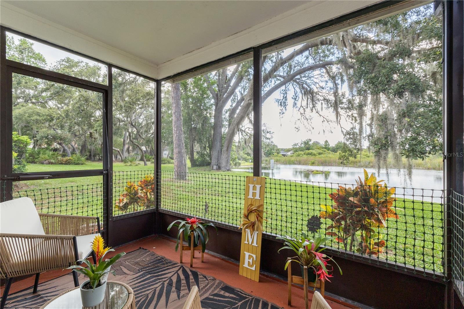 Porch with Pond View