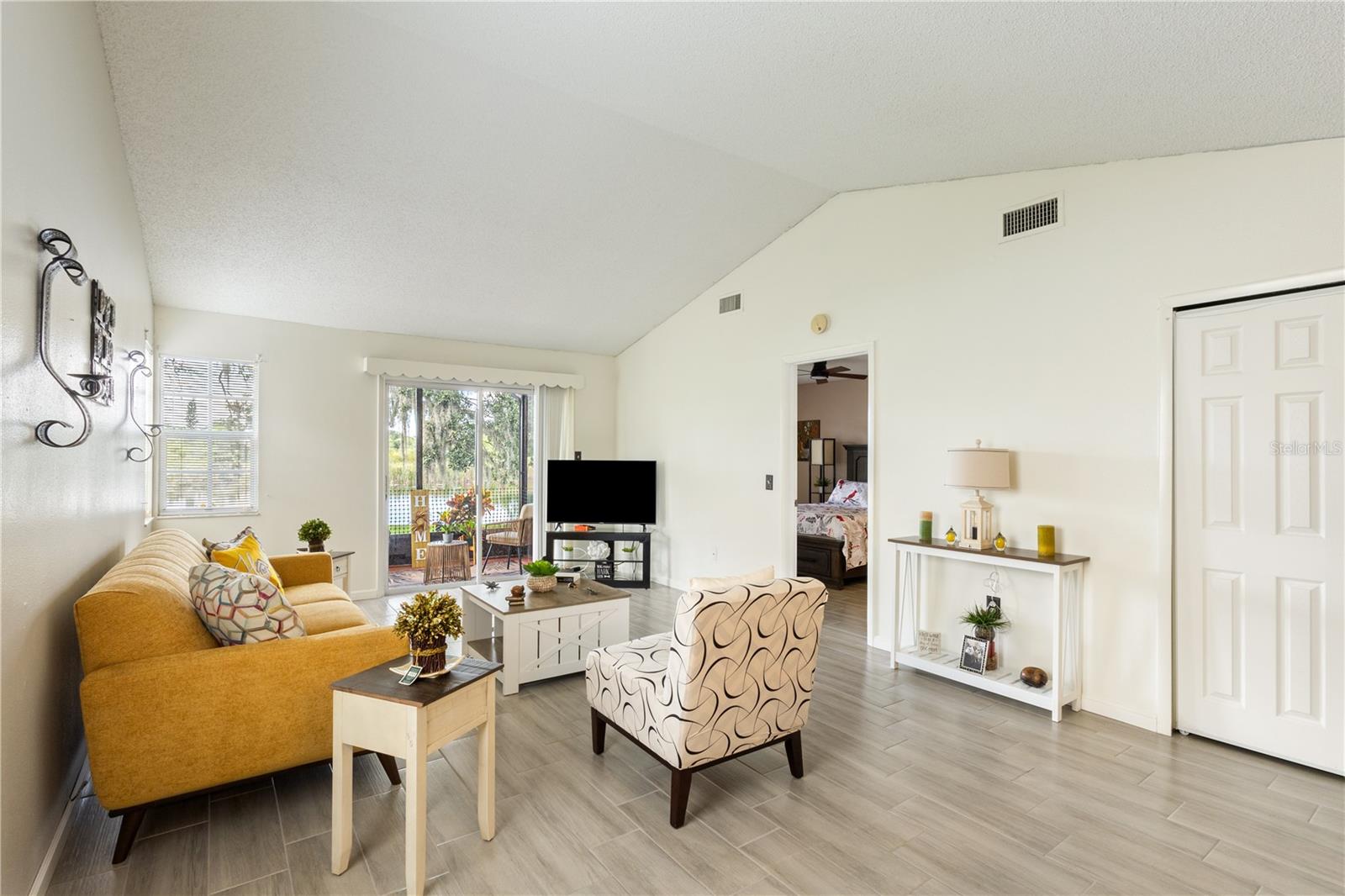 Living Room and Porch Access