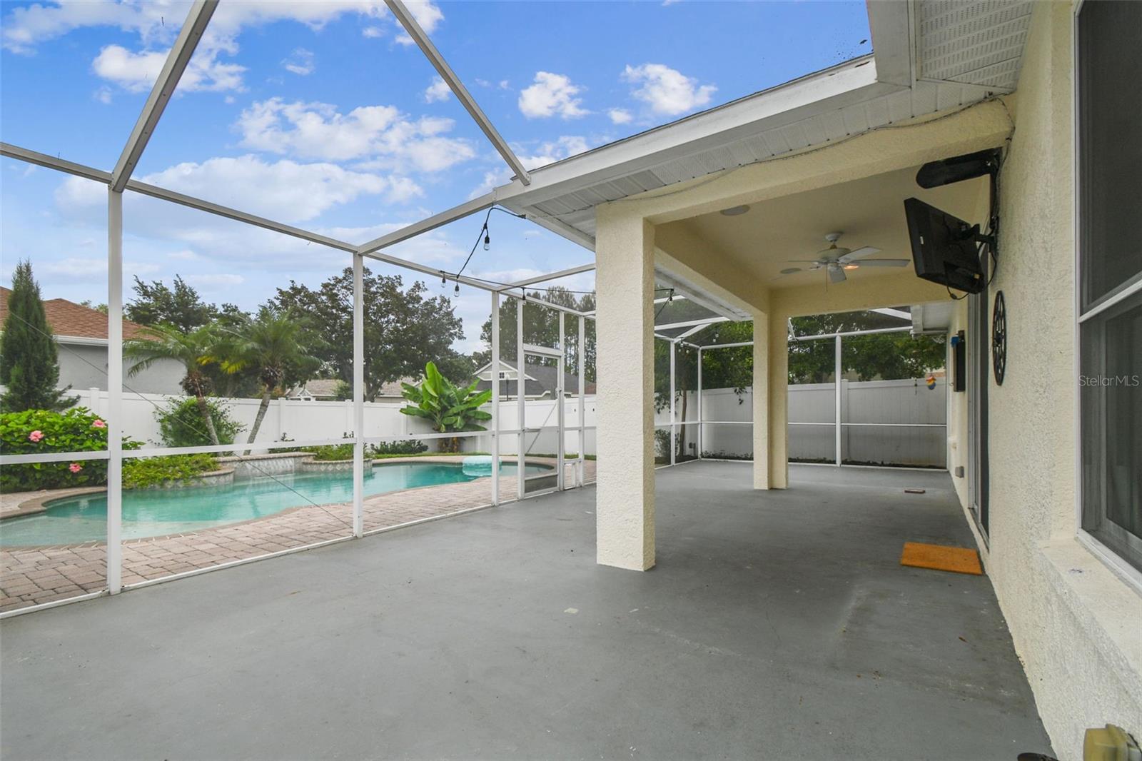 Mounted TV ready for entertaining