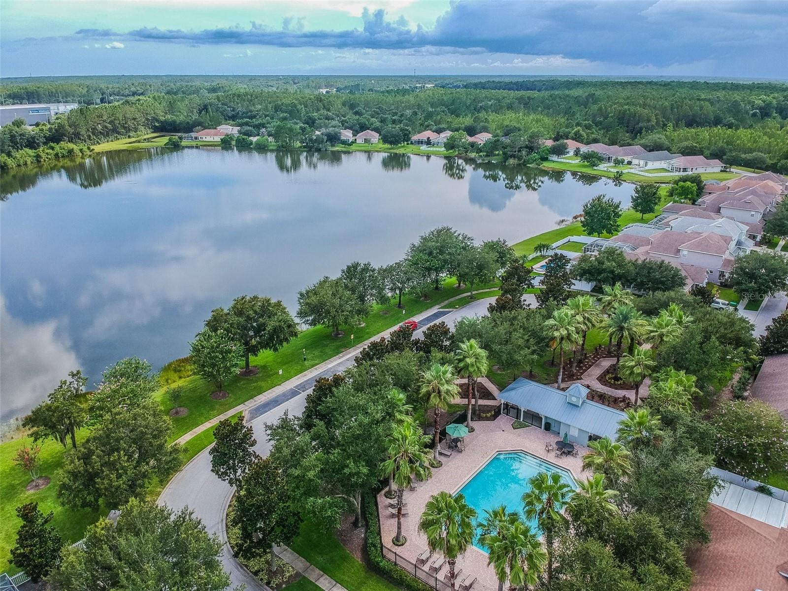 Lake Reflections and Community Pool