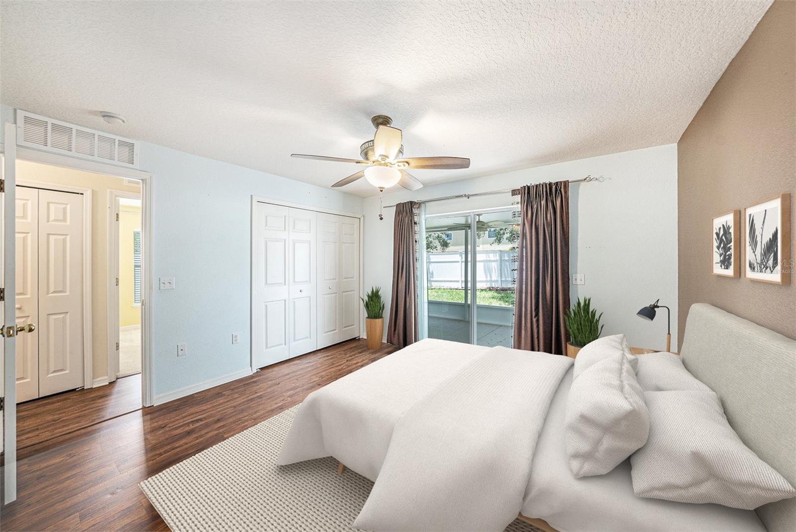 Virtually staged Primary Suite