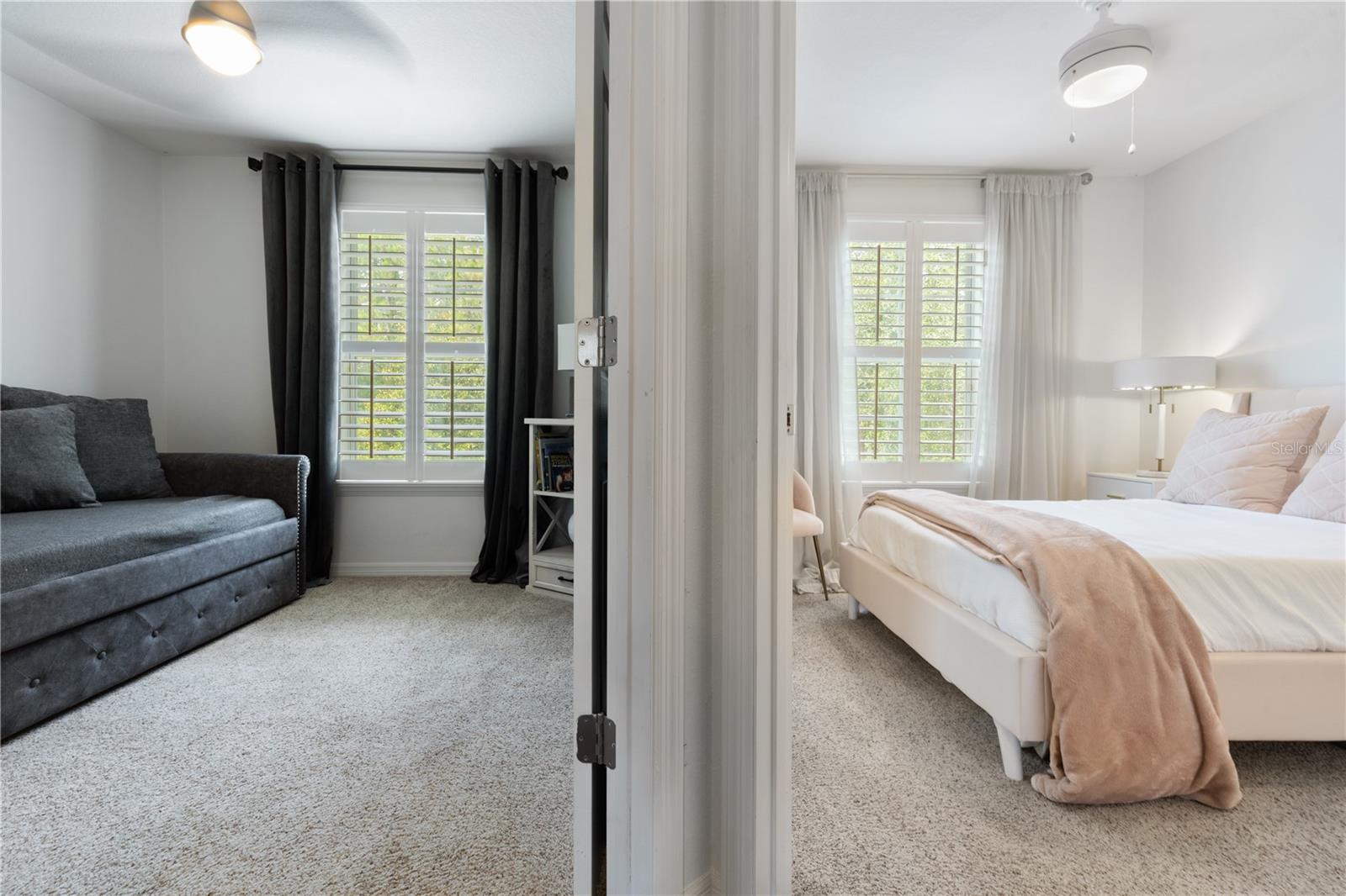 Secondary Bedrooms at Opposite end of Hallway from Master