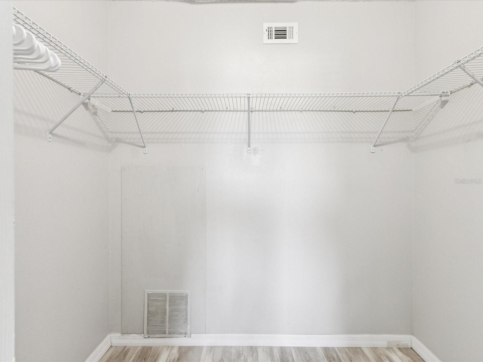 first large walk-in closet
