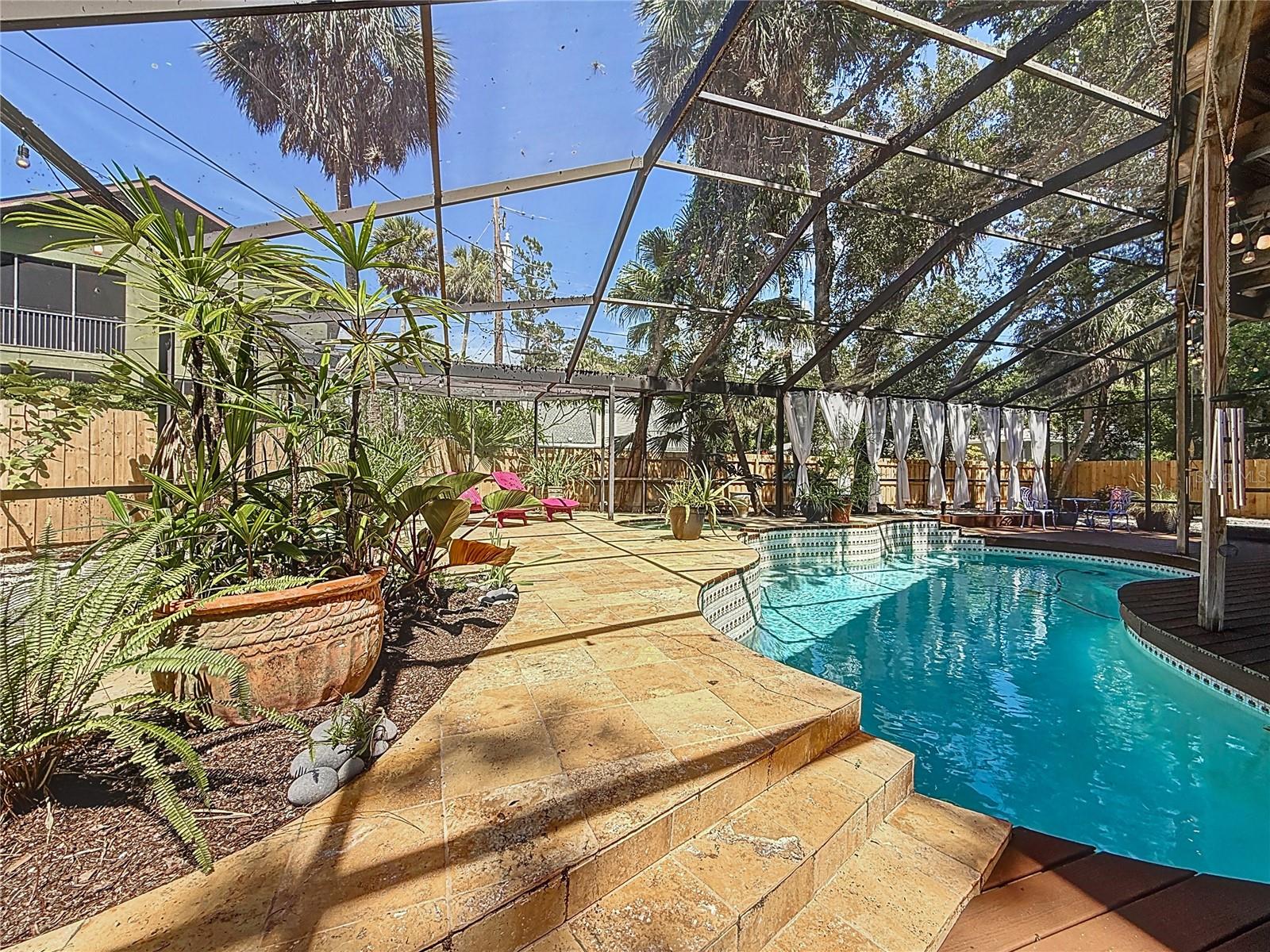 Outdoor Living Space - Pool and Spa Area