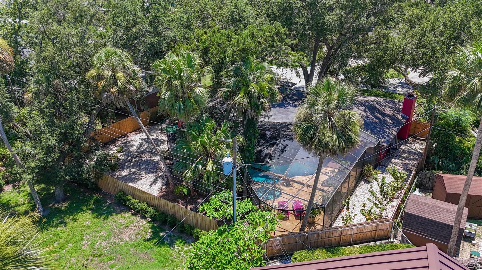 Aerial of Tropical Oasis