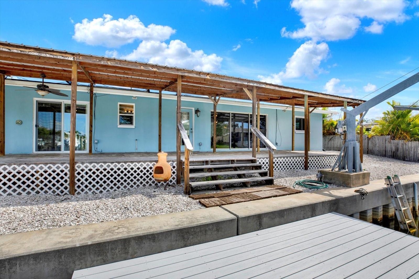 Dock to patio
