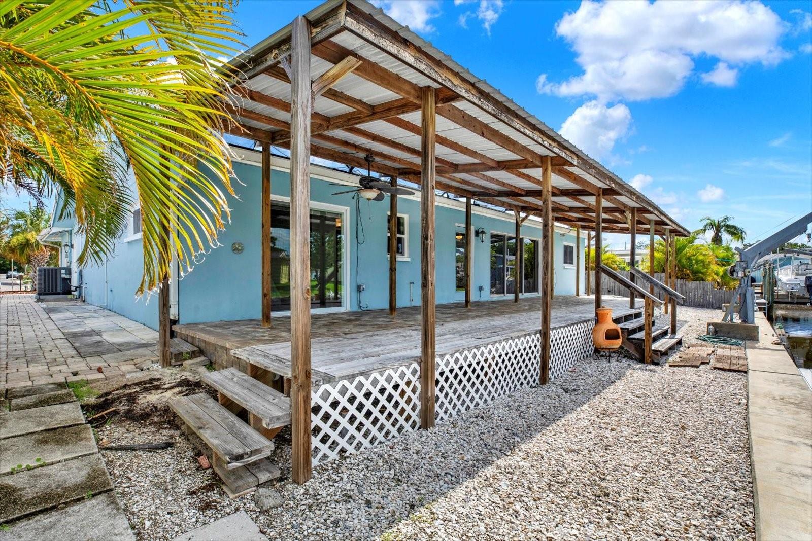 Shell covering adds to coastal vibe