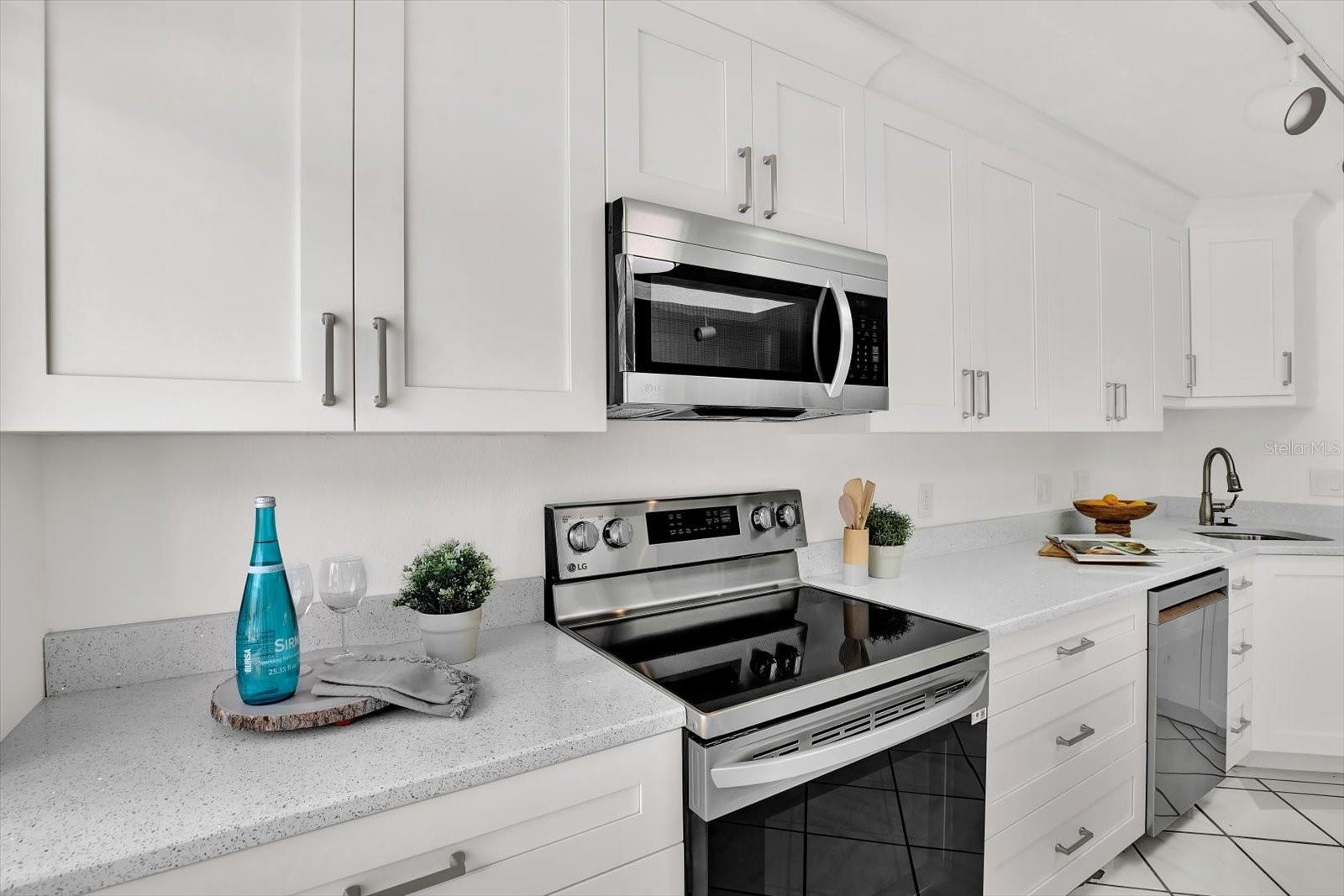 New stainless steel appliances