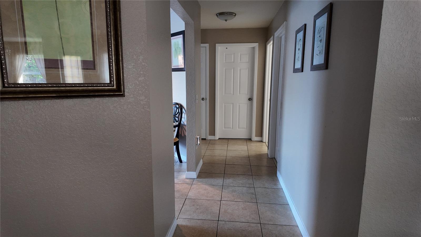 Hall way to main bathroom and bedrooms