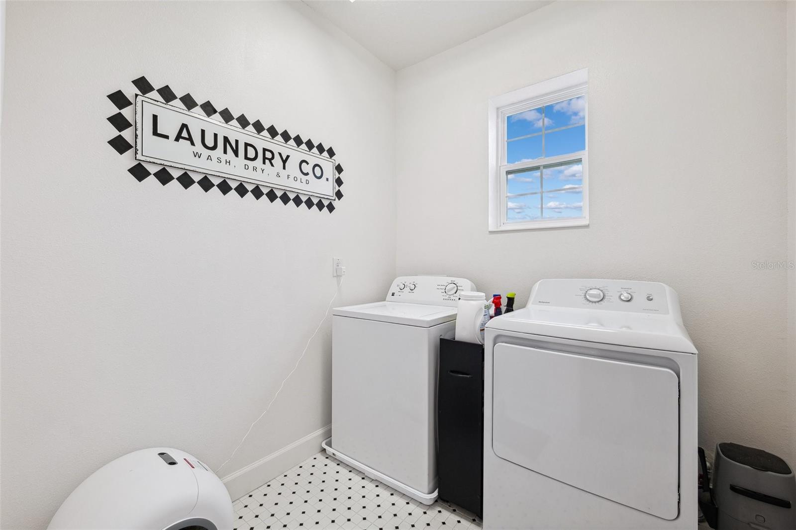 Laundry room on second level