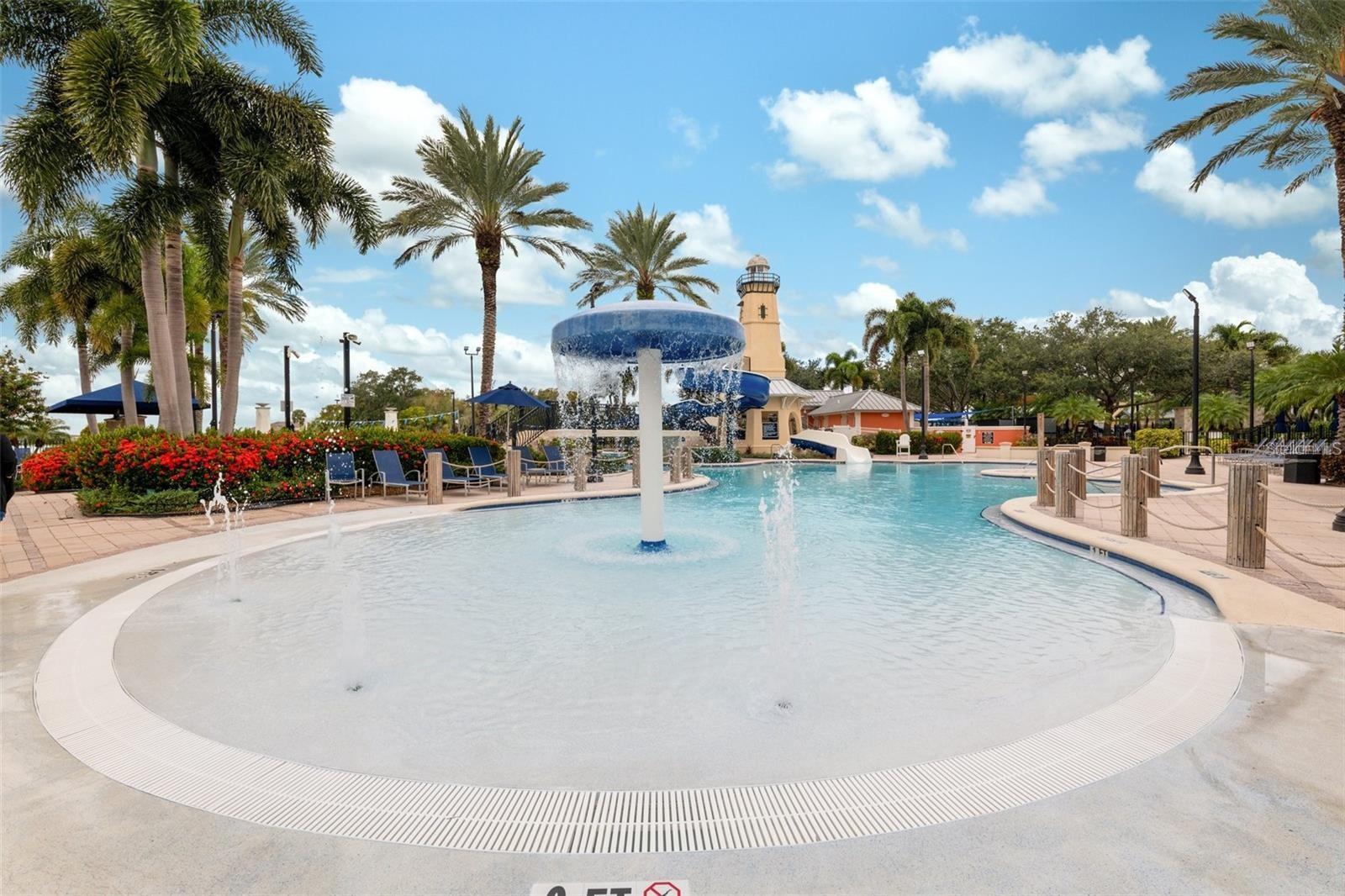Beach Entry Community Pool