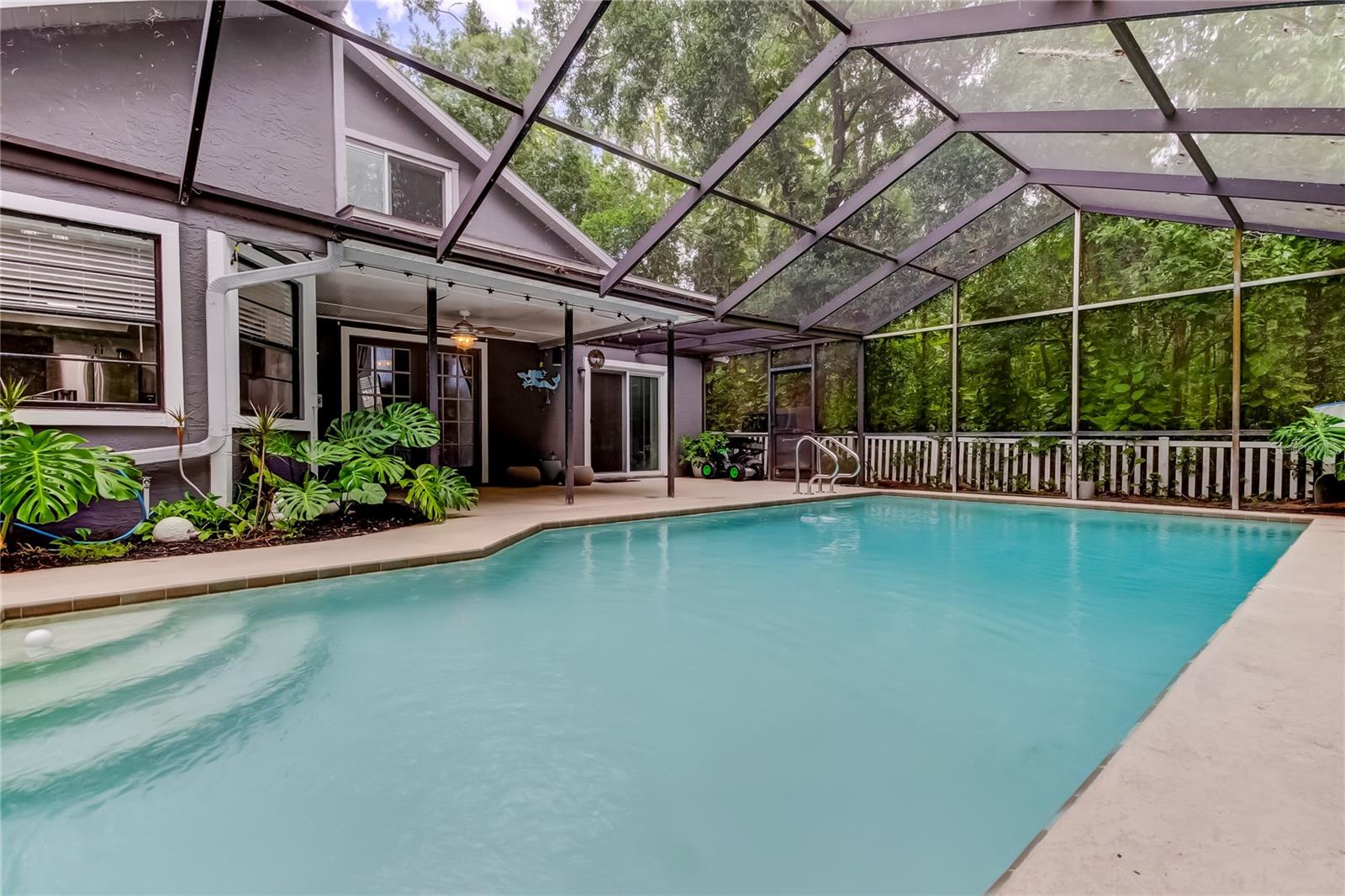 Inground heated pool