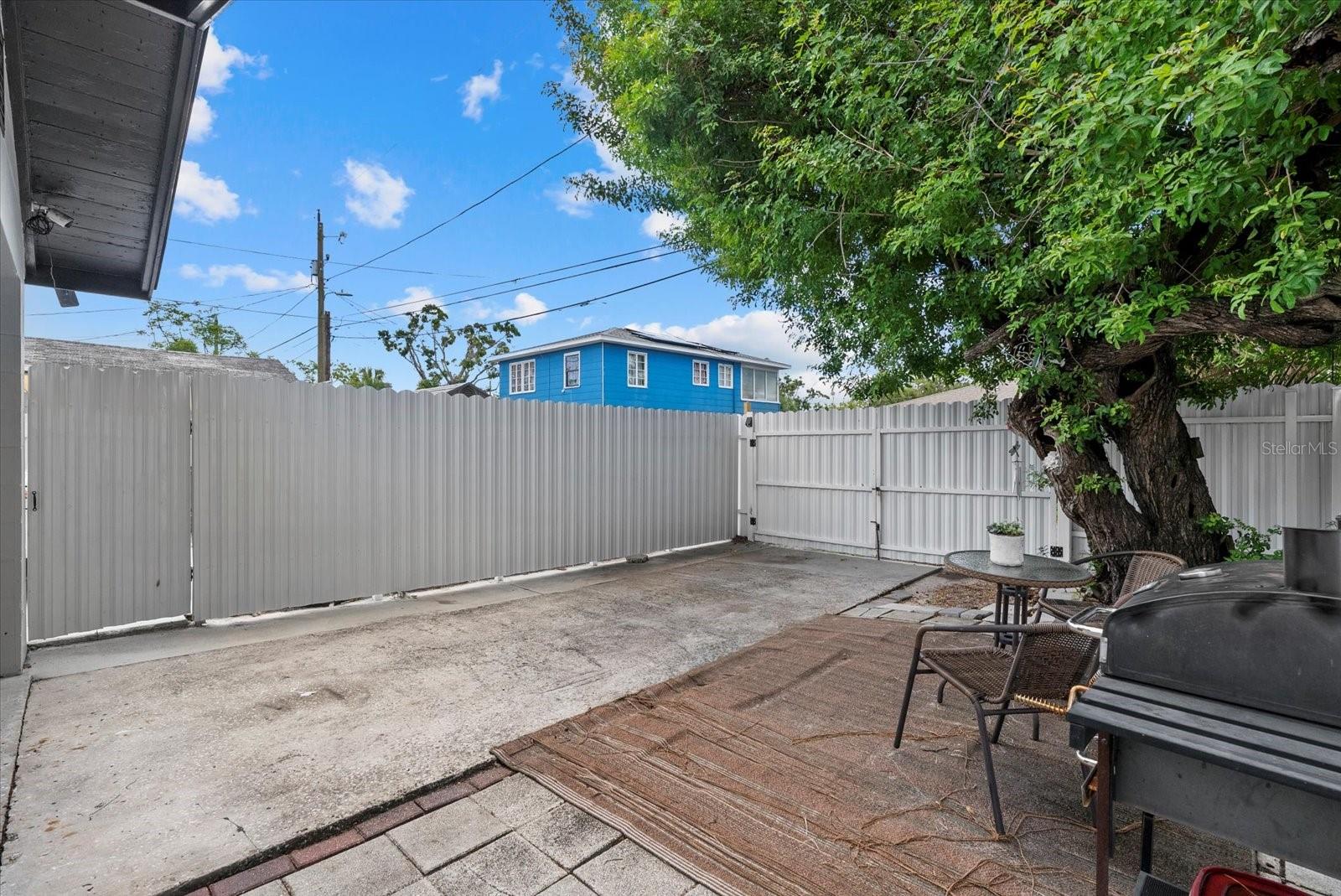Private parking with private gate access from alley for Studio Apt
