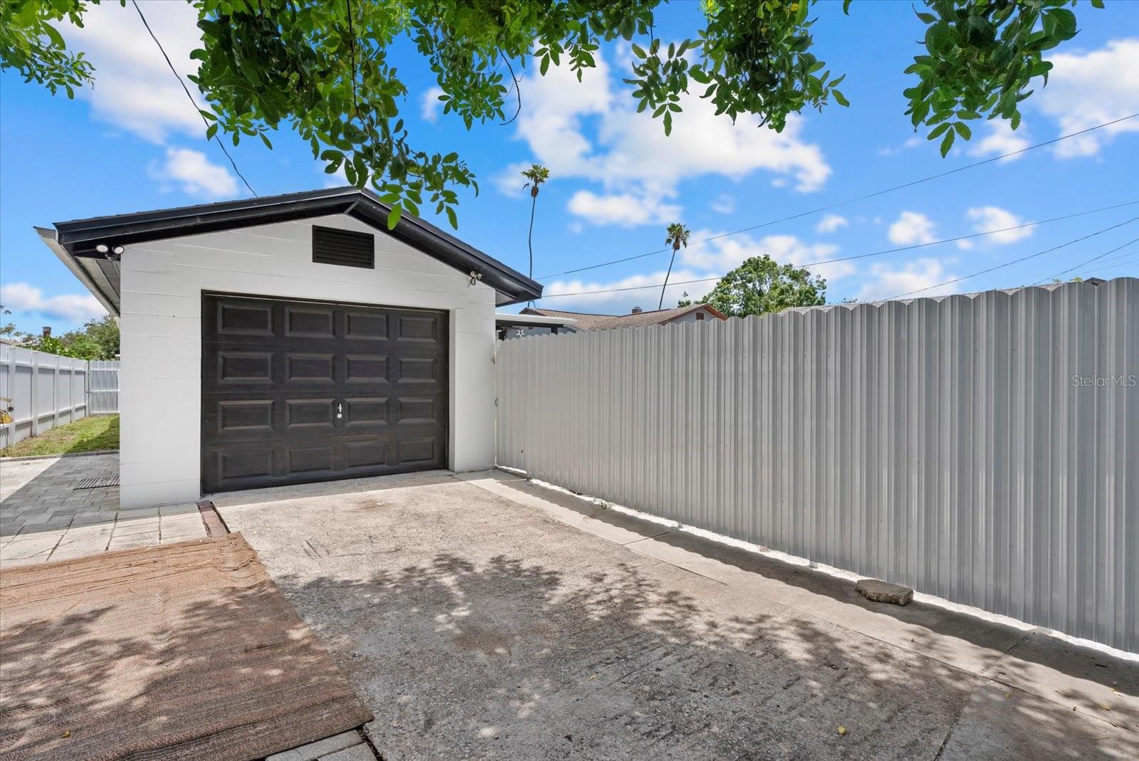 Facing Studio Apt from private rear gate