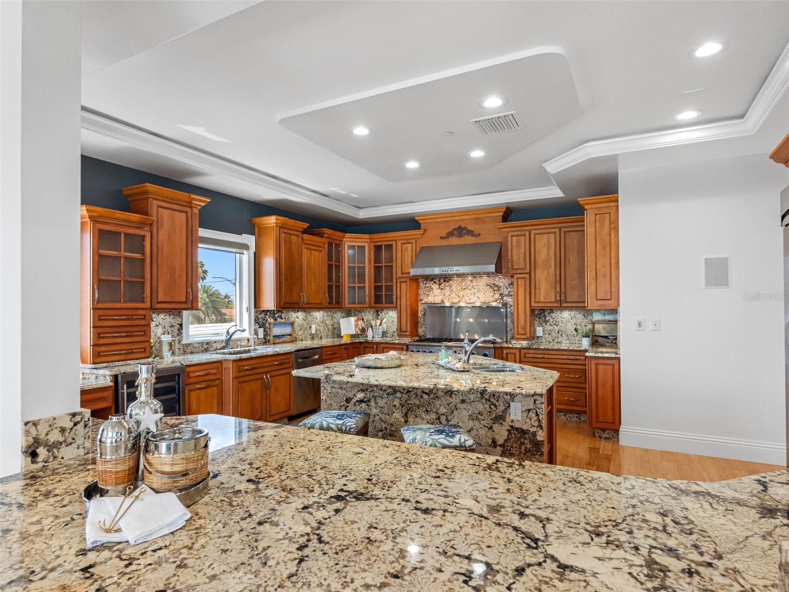 Granite counters.