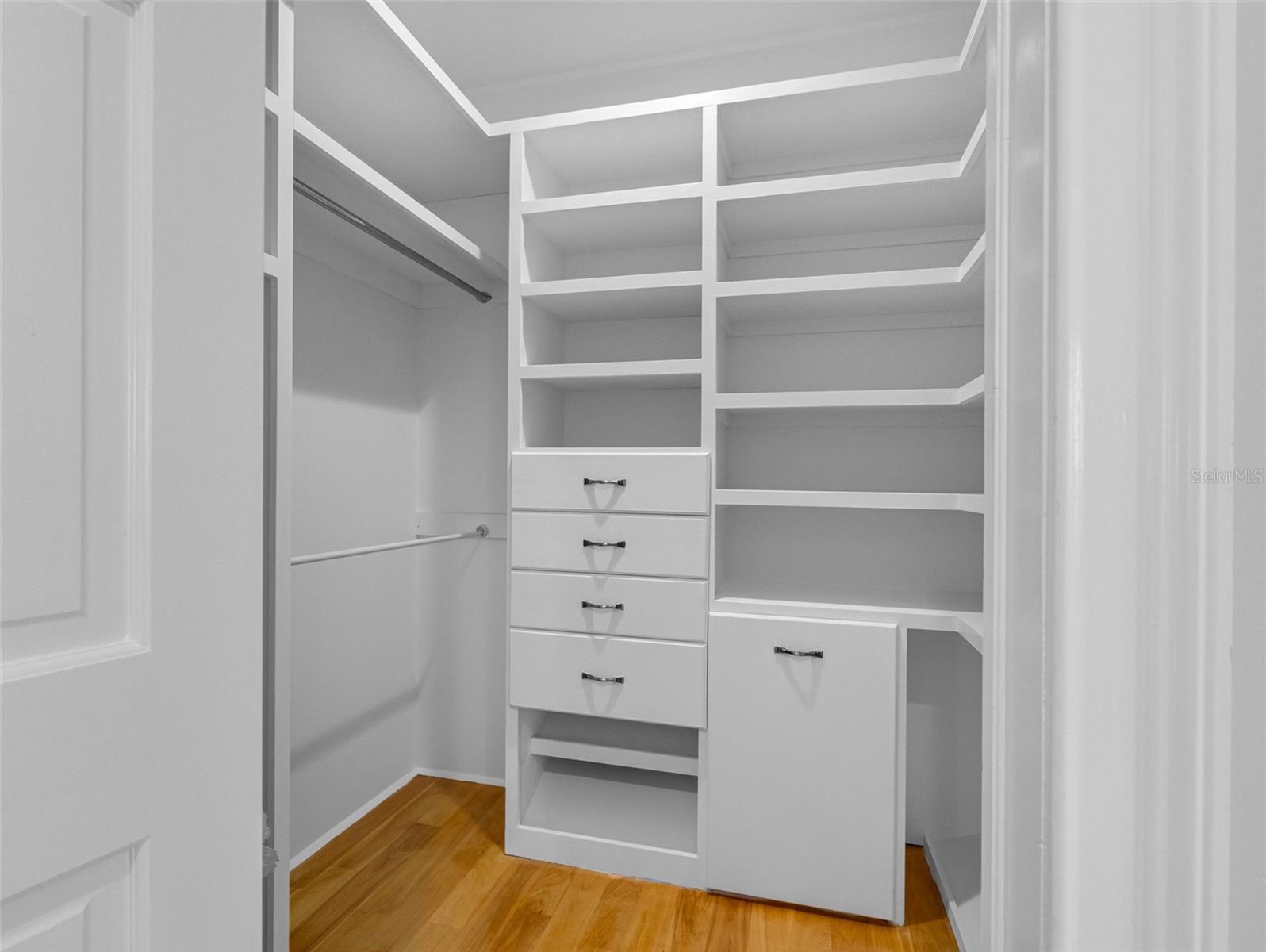 Walk-in closet.