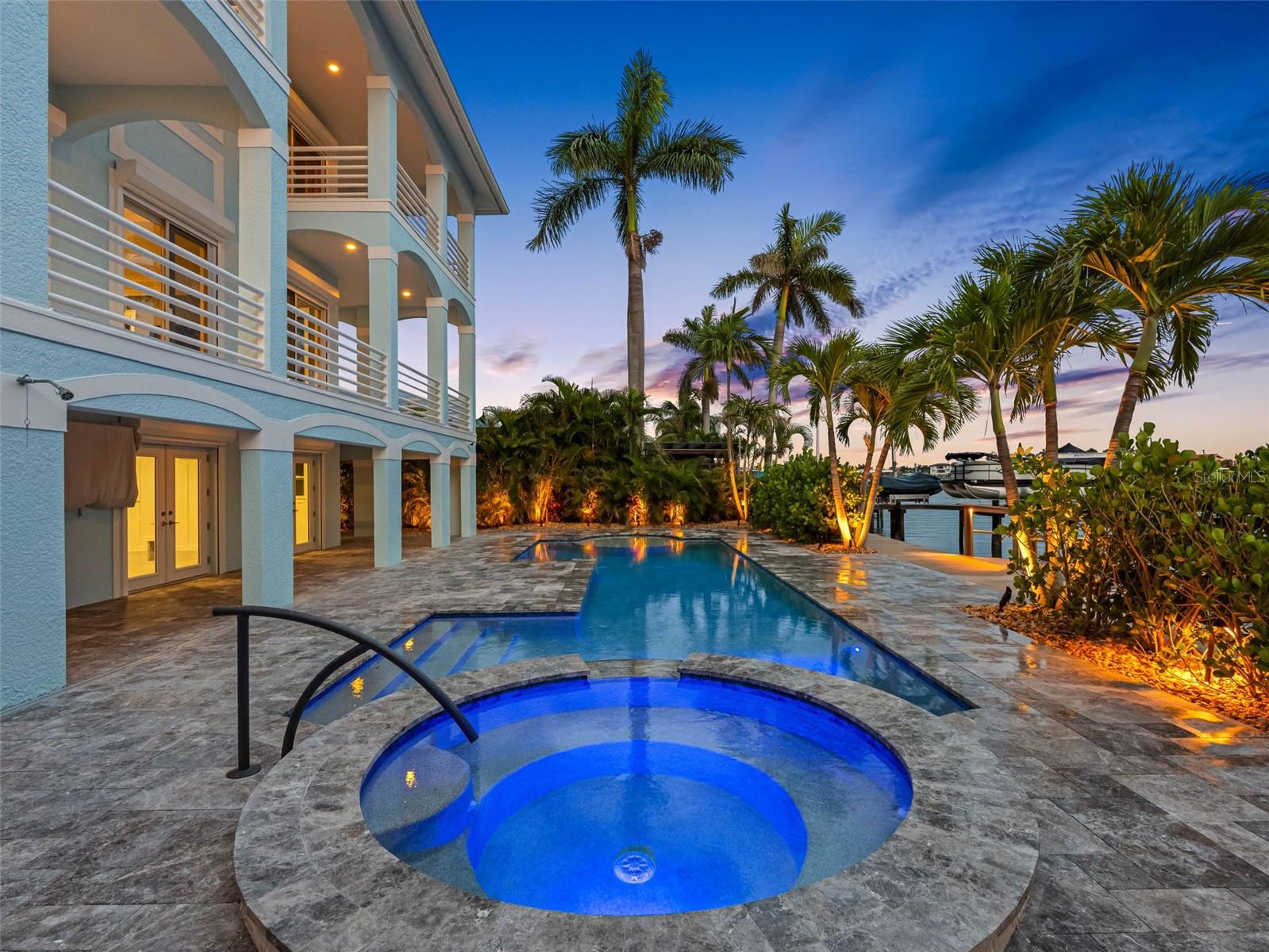 Various colors available to pool and spa lighting.