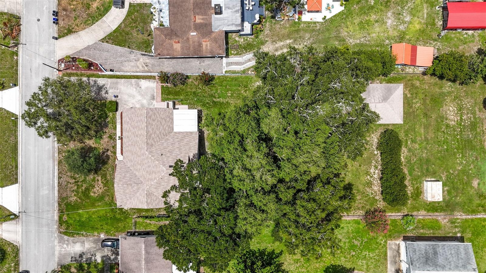 Aerial view of home