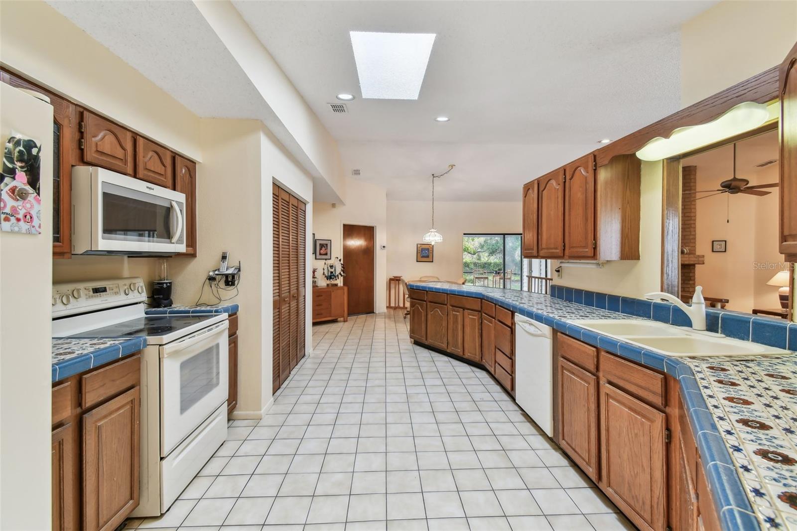 Kitchen w/Tile Countertops