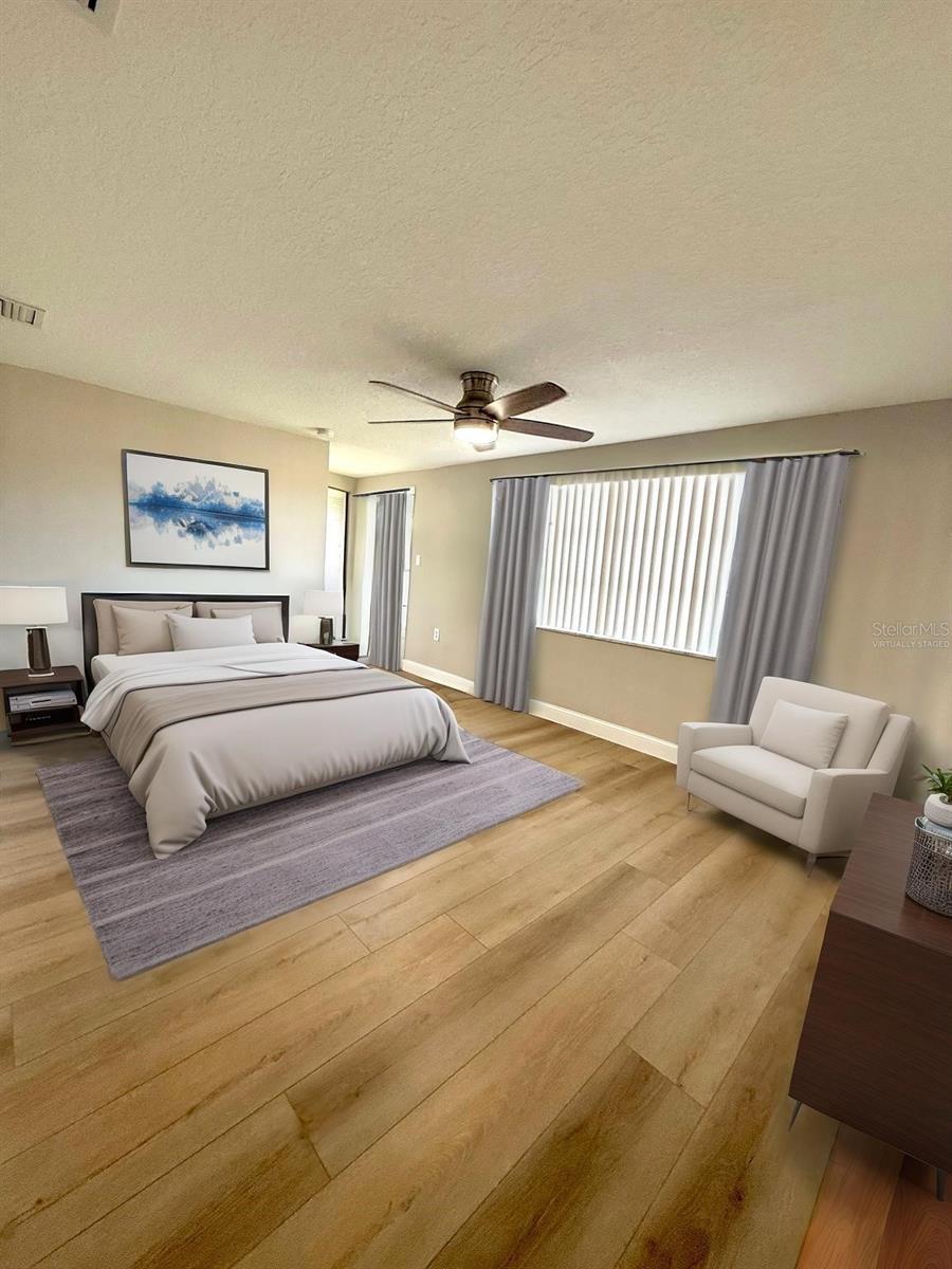 Virtually Staged Bedroom