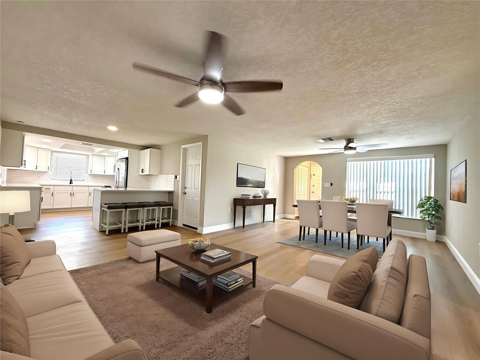 Virtually Staged Living Room