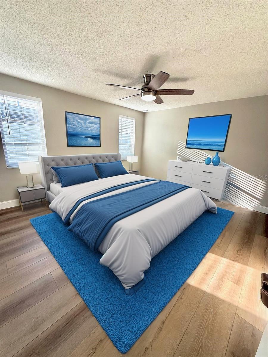 Virtually Staged Bedroom