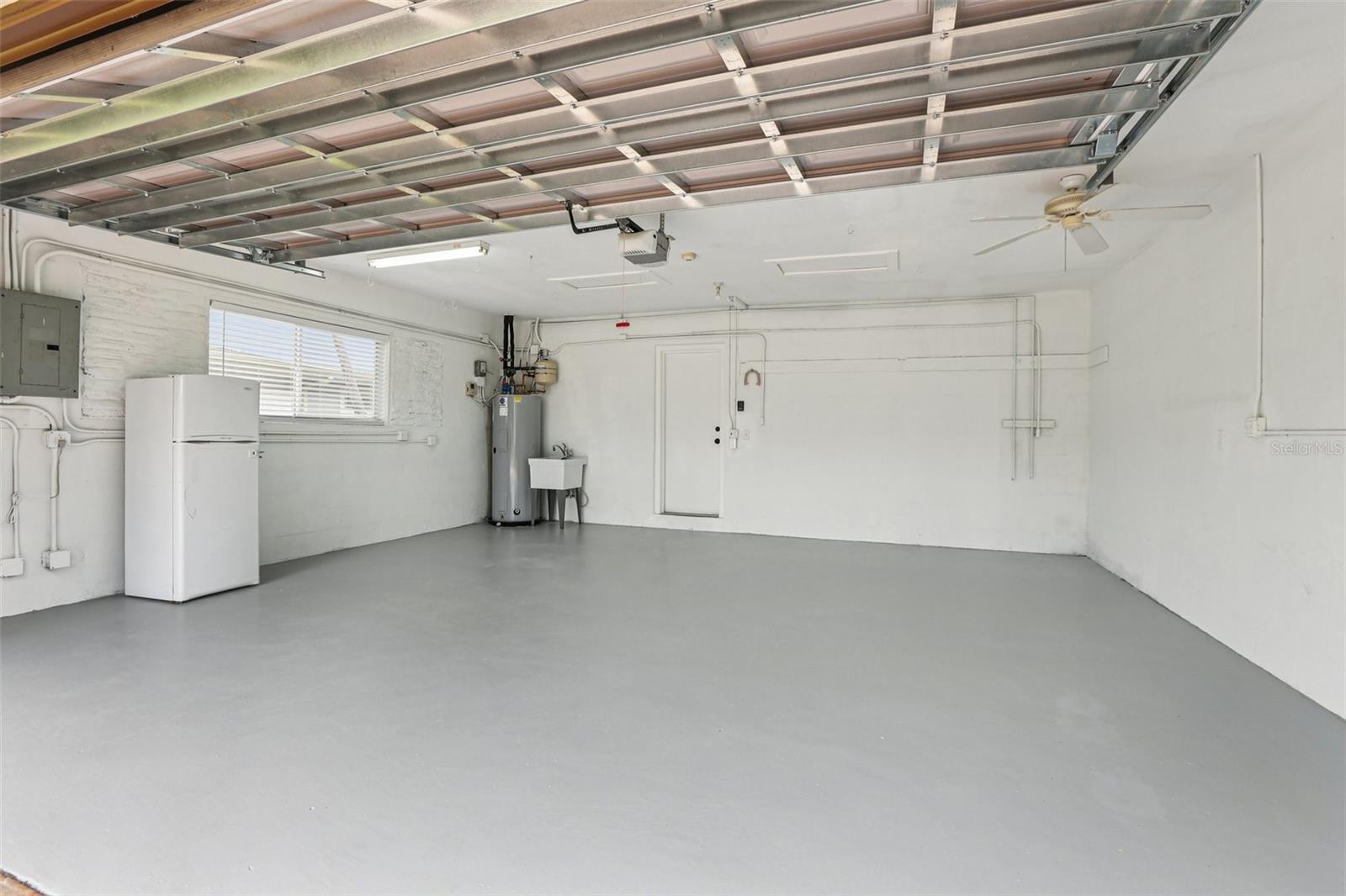 Oversized two-car garage