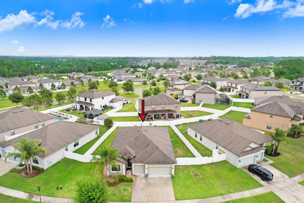 drone photo / aerial view of the home