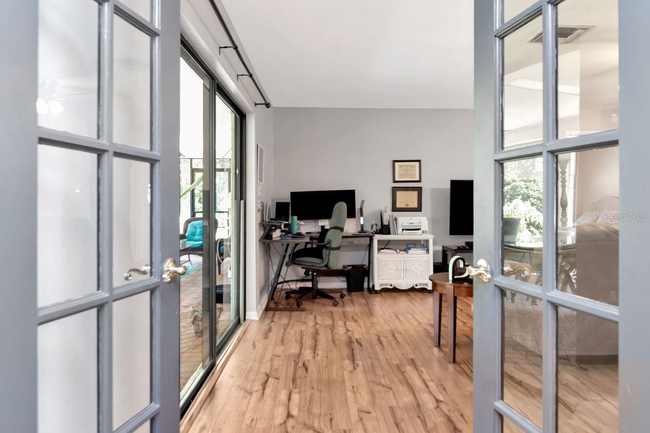 French Doors Connecting to In-Law Suite