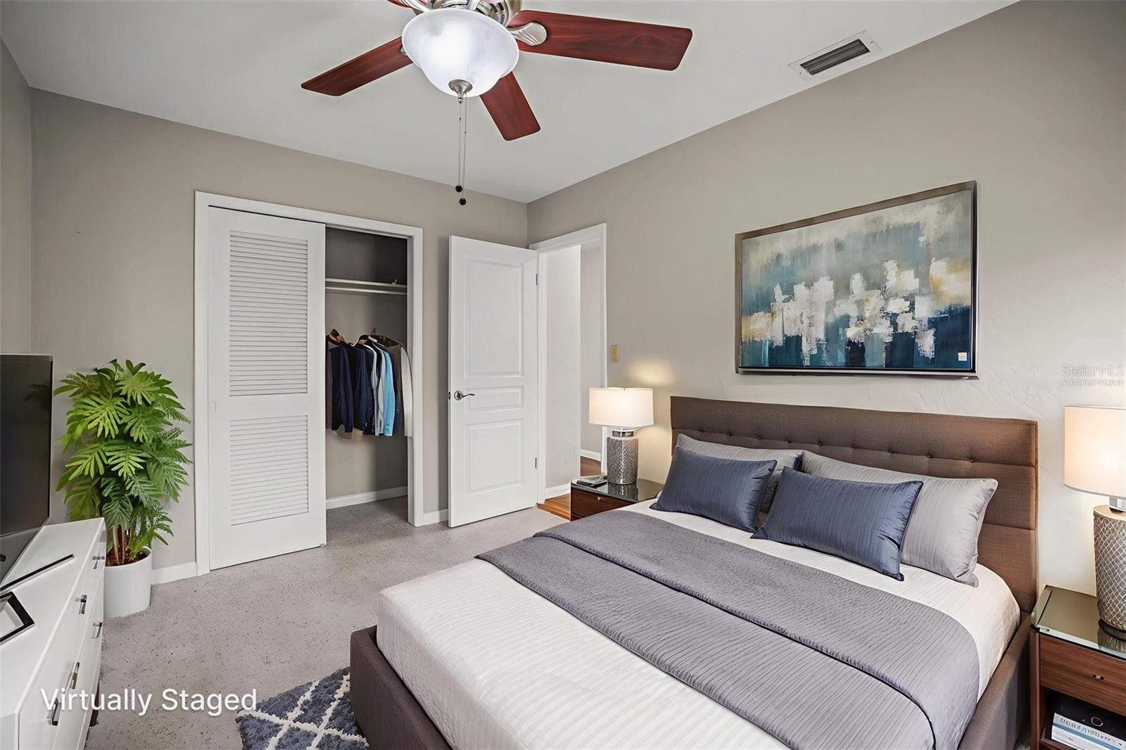 Virtually Staged. Bedroom 2