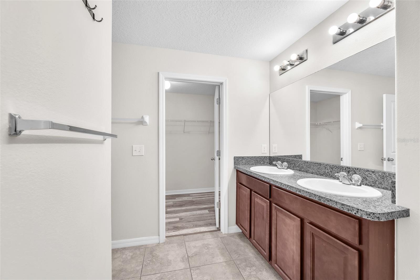 Spacious walk-in closet