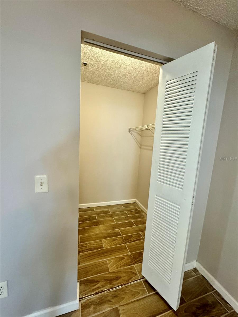 Master bedroom walk-in closet