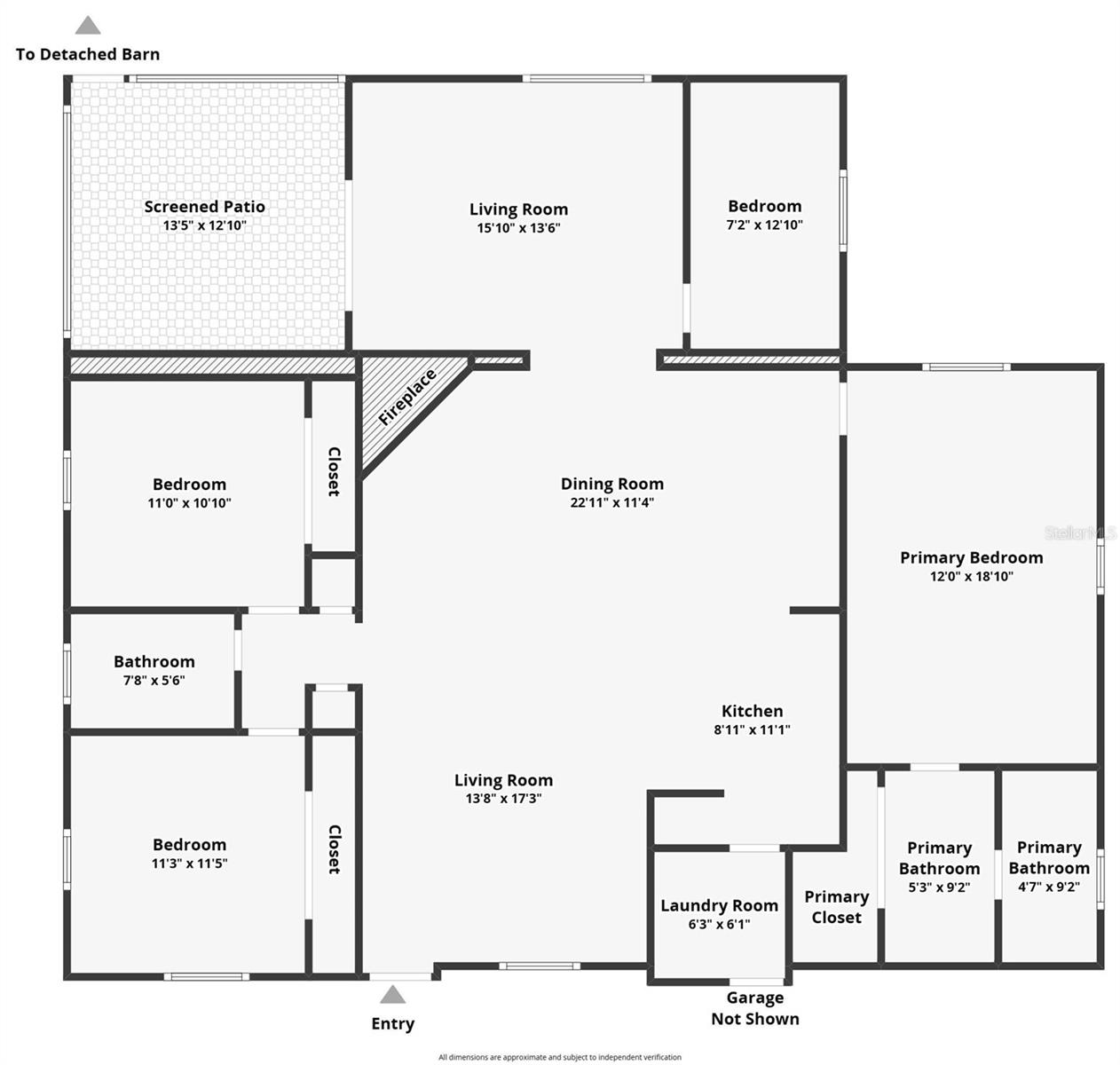 Floor Plan does not include Attach Garage