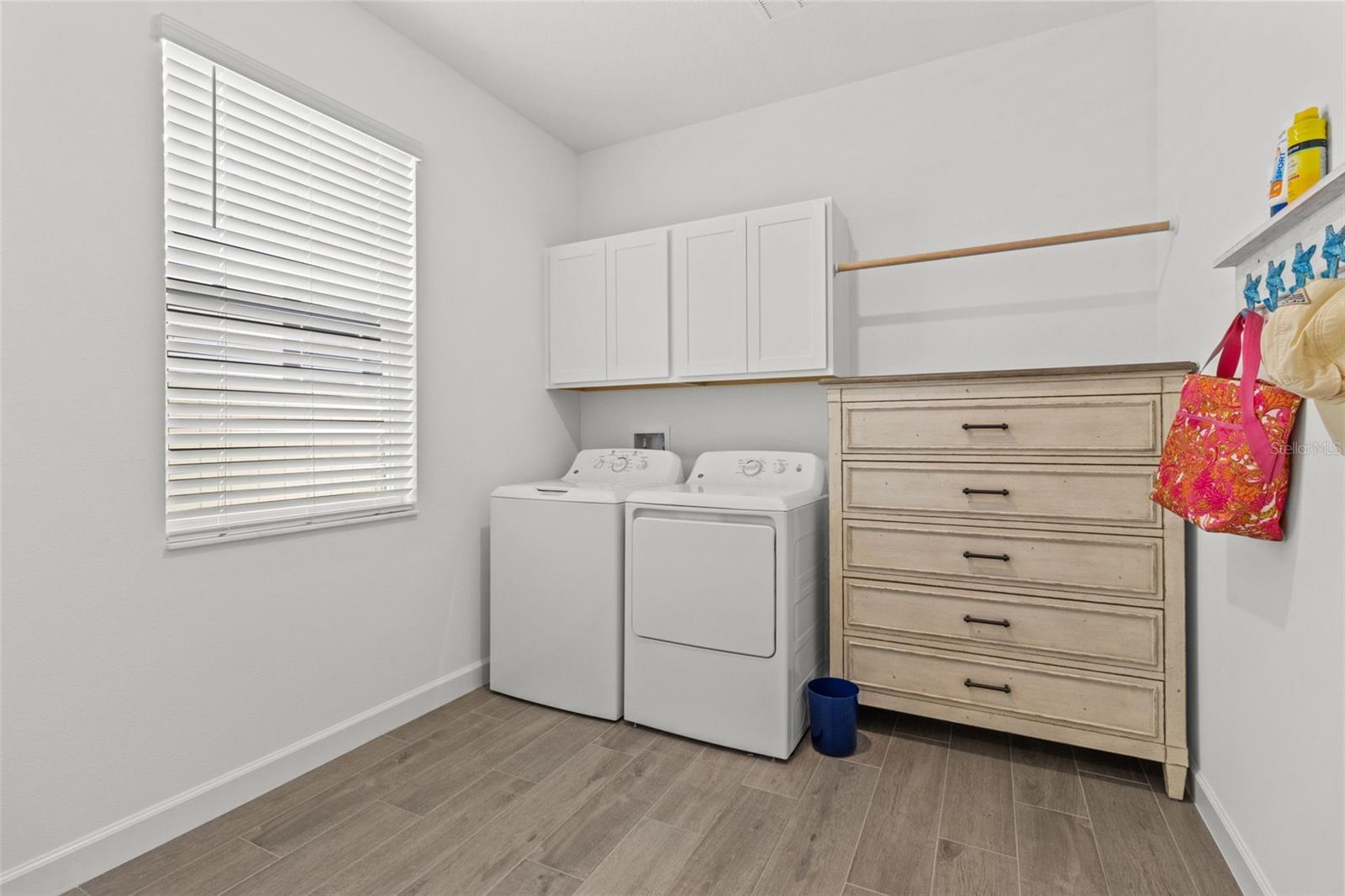 Large indoor laundry room