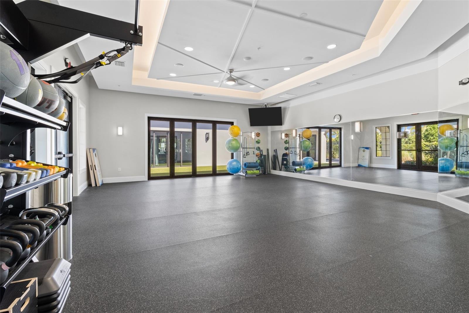 Workout group lesson room