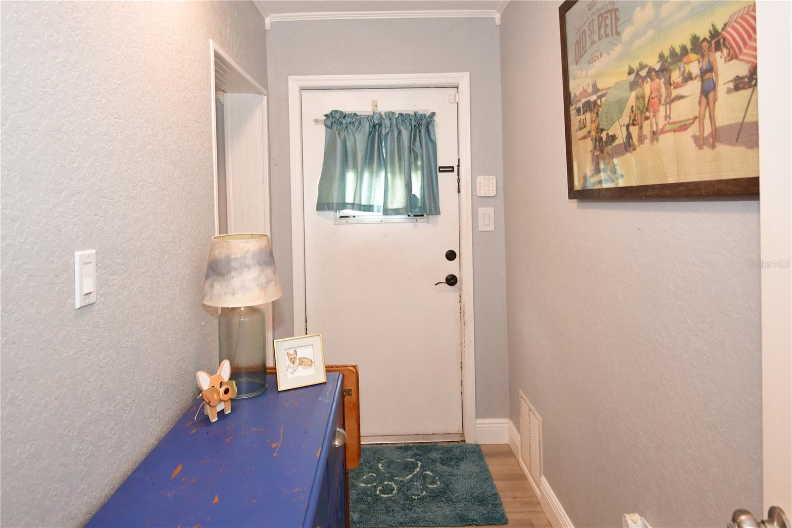 Back exit to yard spce