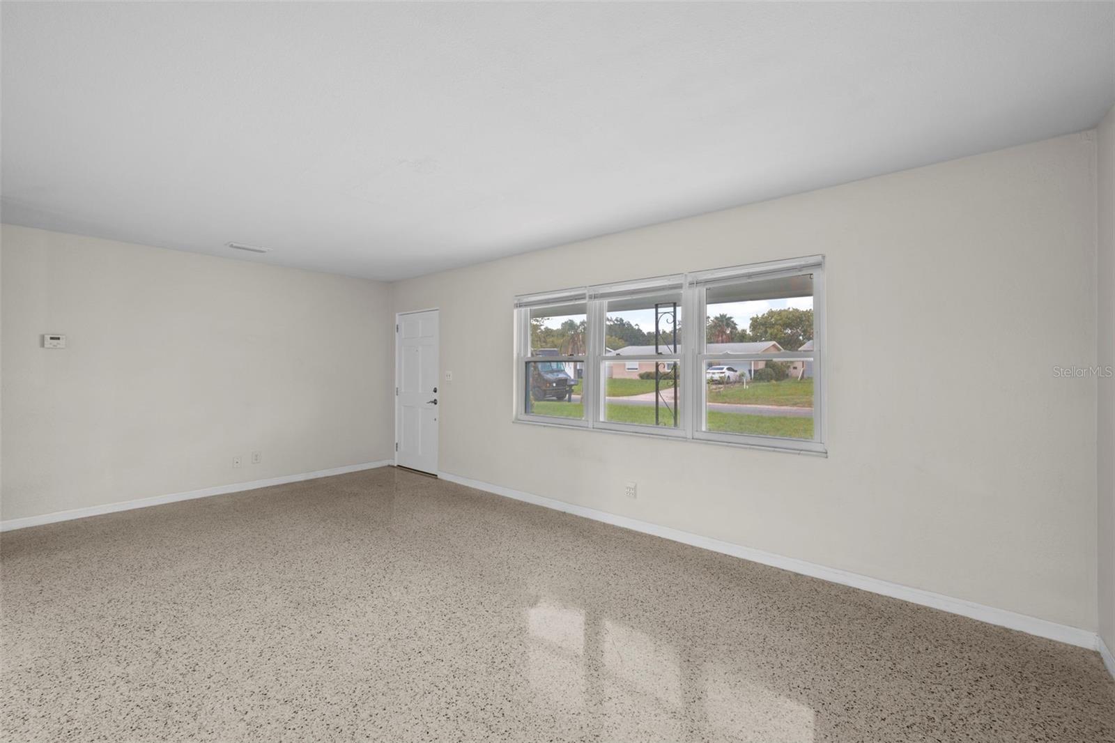 Such a large living room space.
