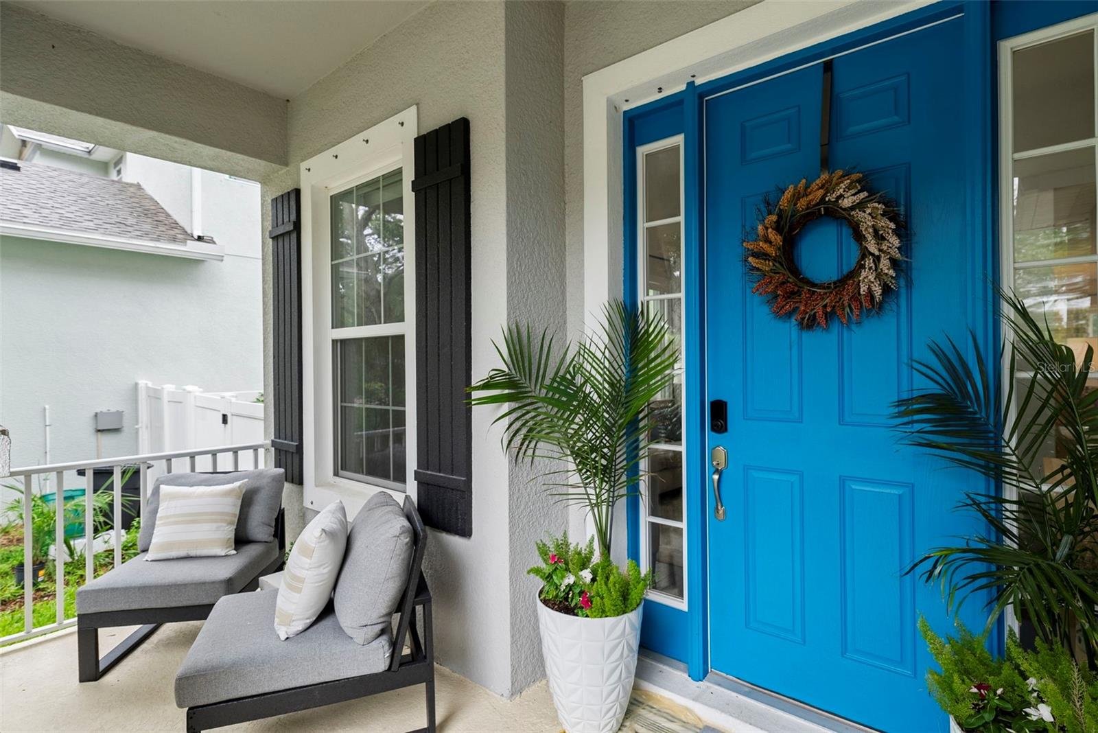 Inviting front porch