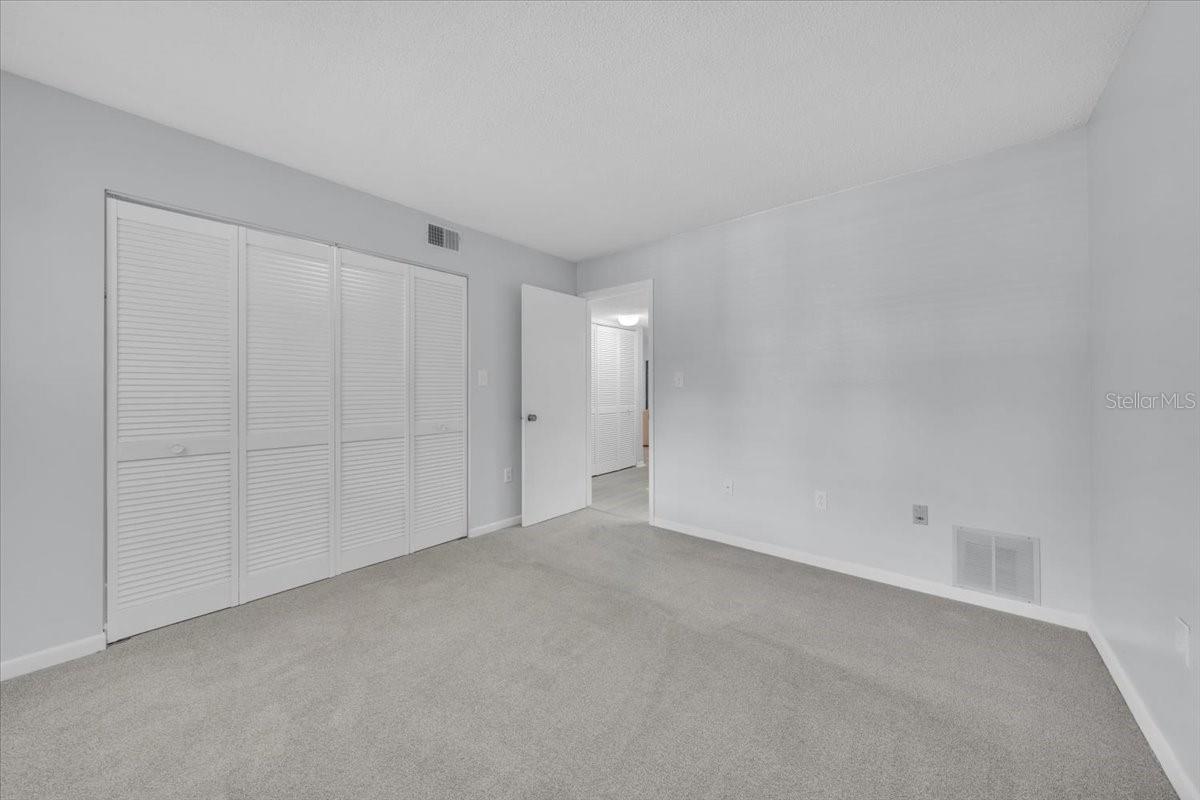 Generous closet for a second bedroom